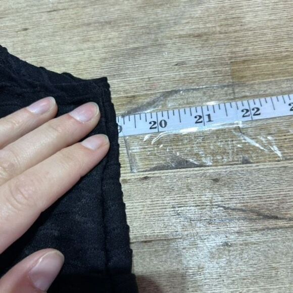 Jordan Taylor Womens Waffle Knit Sleeveless Hooded Swim Cover-Up Black Sz Medium - Picture 8 of 10